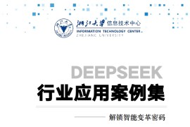 浙江大学2025年 DeepSeek行业应用案例集解锁智能变革密码