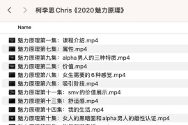 柯李思Chris《2020魅力原理》