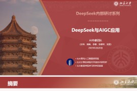 北京大学 DeepSeek系列-提示词工程和落地场景&DeepSeek与AIGC应用