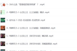 Sunny老师讲英语《看电影学零基础英语 (四维系统课) 》