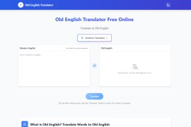 Old English Translator Free Online：免费在线古英语翻译器