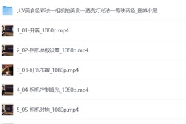 大V美食色彩法，美食短视频，学习相机，清晰透亮灯光法，剪映剪辑，美感调色