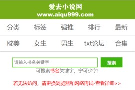 免费txt电子书下载网站：爱去小说网