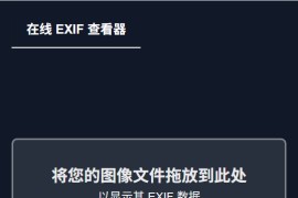 Online EXIF Viewer：在线 EXIF 查看器 在线查看 EXIF 数据