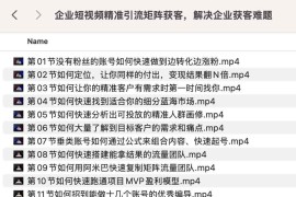 企业短视频精准引流矩阵获客，解决企业获客难题