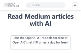 Medium付费文章解析工具 使用 AI 阅读 Medium 文章：ReadMedium