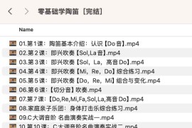 陶笛教学入门零基础（完结课）
