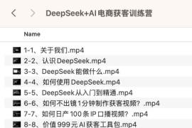 DeepSeek+AI电商获客训练营