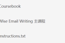 Wise Email Writing 商务英语邮件写作系列课程
