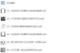 21天抖店爆单计划运营实操