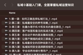 私域0基础入门课，全面掌握私域运营知识