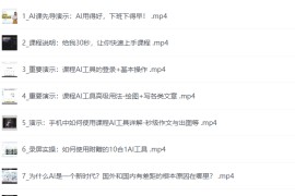 AI 人工智能落地手机实操课程