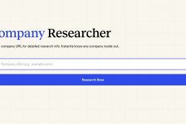 开源公司信息AI搜索引擎：Company Researcher