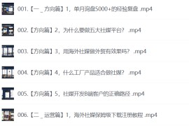 五大社媒·短视频获客线上课(TK INS FB YTB 视频号)，B2B外贸工厂短视频线上班