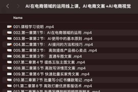 AI在电商领域的运用线上课，​AI电商文案+AI电商视觉