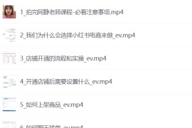 小红书电商运营实操课，​新手从0~1落地实操
