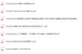 DeepSeek资料合集 行业趋势与AI算法应用实战指南