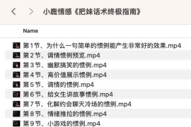 小鹿情感《把妹话术终极指南》