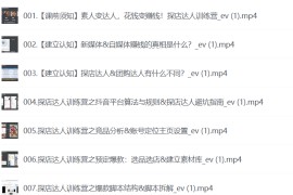 探店达人训练营，素人变达人，花钱变赚钱