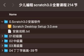 少儿编程scratch3.0全套课程214节