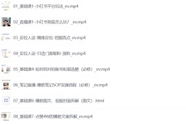 知识IP特训营 ：小红书-流量变现，带你轻松玩转小红书（23节视频课）
