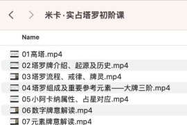 米卡·实占塔罗初阶课