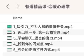 有道精品课-恋爱心理学