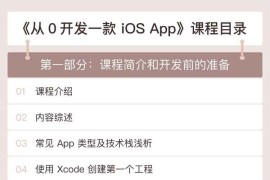 从 0 开发一款 iOS App 手把手带你构建类今日头条的 App