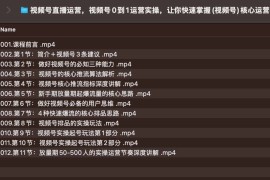 视频号直播运营，视频号0到1运营实操，让你快速掌握(视频号)核心运营技能